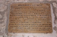 The peal board in Maxey Church.  Click for the full-size high resolution picture.